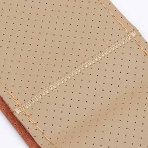 Venta de fábrica, costura a mano, <span class=keywords><strong>funda</strong></span> para <span class=keywords><strong>volante</strong></span> de coche de cuero genuino DIY para Peugeot <span class=keywords><strong>Renault</strong></span> Opel Seat Chevrolet Buick - Product Image 6