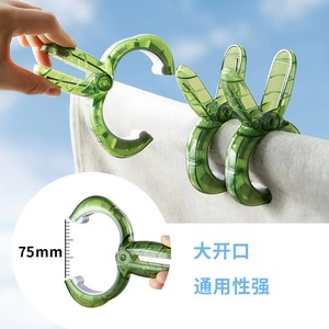 Pinzas para secar ropa duraderas, de gran tamaño, con gancho fuerte de plástico y resorte de acero inoxidable para uso doméstico. - Product Image 3