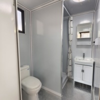 WC et douche portables de luxe pour l'extérieur, neufs, préfabriqués, toilettes et douche mobiles