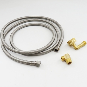 Ensemble <span class=keywords><strong>de</strong></span> tuyaux <span class=keywords><strong>de</strong></span> <span class=keywords><strong>drainage</strong></span> pour <span class=keywords><strong>lave</strong></span>-<span class=keywords><strong>vaisselle</strong></span> (entrée et sortie) ; Tuyau tressé en acier inoxydable ; Conduite d'alimentation en eau ; Tuyau d'entrée - Product Image 3
