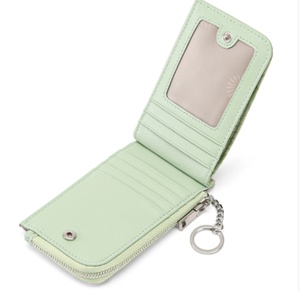Large Capacity Multi-Card Slot Ladies Wallet with Key Ring New Zipper Card Holder and Embossed Design Coin <b>Purse</b> - Product Image 6