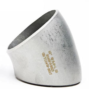 Pipa <span class=keywords><strong>Stainless</strong></span> <span class=keywords><strong>Steel</strong></span> 304 316, mulus pas Radius panjang siku - Product Image 3