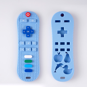 BPA-free mềm Silicone bé teethers cấp thực phẩm TV điều khiển từ xa Teether đồ chơi cho trẻ sơ sinh - Product Image 5