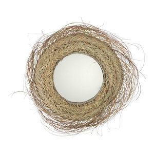 Espejos Colgantes de Mimbre Natural de Vietnam, Hechos a Mano, 100% Ecológicos, Decoración para el Hogar, Montaje en Pared, Venta Caliente - Product Image 3