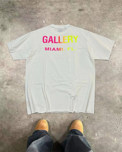 เสื้อยืดโอเวอร์ไซส์สำหรับผู้ชายเสื้อยืดฮิปฮอปทรงหลวมแขนสั้นสไตล์แกลเลอรี - Product Image 2