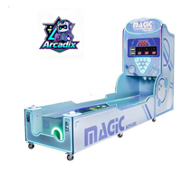 Machine de jeu de bowling d'arcade à monnayeur, simulateur de tir au laser Magic Bowling, usage commercial pour centre de jeux, parc d'attractions, FEC