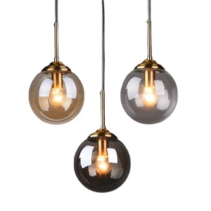 Lámparas Colgantes de Cristal Nórdicas, Lámpara Colgante Moderna Dorada, Decoración de Loft para el Hogar, Lámparas para Cafetería, Comedor, Cocina, <span class=keywords><strong>Dormitorio</strong></span> - Product Image 1