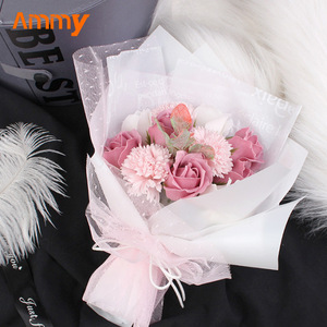 Ramo <span class=keywords><strong>de</strong></span> <span class=keywords><strong>rosas</strong></span> <span class=keywords><strong>de</strong></span> flor <span class=keywords><strong>de</strong></span> jabón Ammy <span class=keywords><strong>de</strong></span> <span class=keywords><strong>claveles</strong></span> y <span class=keywords><strong>rosas</strong></span>, otras decoraciones <span class=keywords><strong>de</strong></span> boda, regalo <span class=keywords><strong>de</strong></span> San Valentín para mujer - Product Image 5