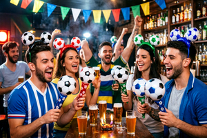 Vente en gros usine : <span class=keywords><strong>Ensemble</strong></span> de 8 ballons de célébration en aluminium en forme de bâton, thème football, pour le soutien des équipes - Product Image 4