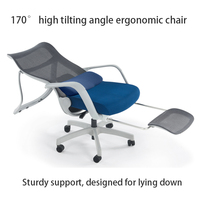 Chaise de bureau pivotante ergonomique moderne de haute qualité avec repose-pieds et appui-tête, fauteuil de direction de luxe inclinable