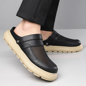 Mules para Hombre, Verano, Malla Transpirable, Estilo Casual, Color Marrón, Suela Suave, Estilo Deportivo para Exteriores - Product Image 4