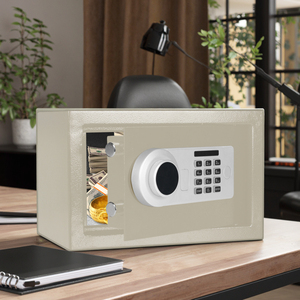 AL002-20A Steel Anti-Theft Safe <b>Box</b> with Key <b>Lock</b> Tamper Proof Alarm System for Wall Mounting or Floor Standing - Product Image 2