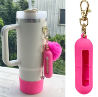 Protector Universal de Bálsamo Labial y Lápiz Labial de Silicona con Diseño Conveniente para Viajes al Aire Libre