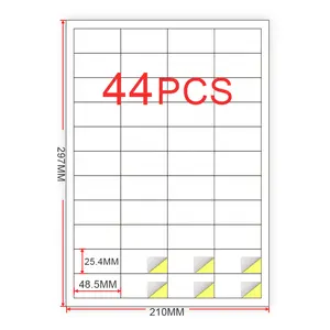 A4 Tấm 210Mm X 297Mm 8.5 ''* 11'' Địa Chỉ Nhãn Dán Nhãn Cho Máy In Phun/Máy In Laser