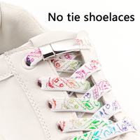 Pas de lacets de cravate lacet de verrouillage magnétique sans attaches fleur de cajou bronzant lacets de chaussures enfants adultes baskets plates lacets élastiques