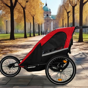 Remorque pour vélo enfant en alliage d'aluminium avec suspension indépendante et capacité de charge de 35 kg pour des aventures actives - Product Image 2