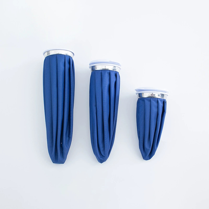 Blue Foldable Thick Water Bag Ice Pack Cold Compress Water Bag Fabric Bag Damaged by Falling