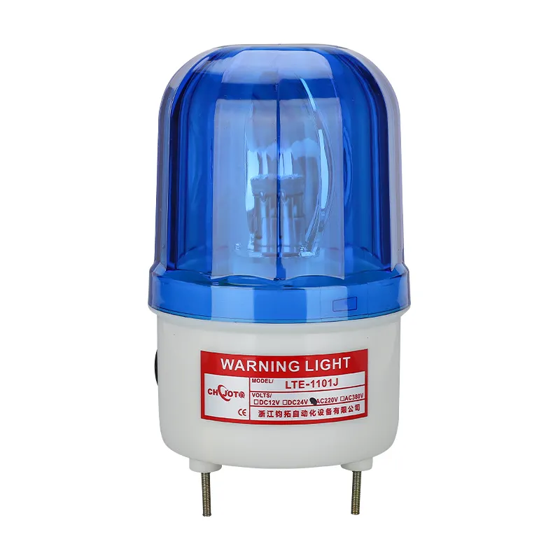 Luces de advertencia de seguridad 220 AC V lámpara azul luces indicadoras de baliza luces de seguridad de advertencia LED con sirena