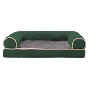 2021 Van Verkopen Als Warme Broodjes Luxe Huisdier Bed Populaire Rits Orthopedische Schuim Huisdier Hond Katoen Slapen Cover Orthopedische Huisdier bed Sofa