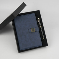 Vente directe d'usine, carnet de notes rétro A5/B5 avec fermeture magnétique, couleur unie, reliure en cuir, couverture rigide, 100 feuilles, coffret cadeau