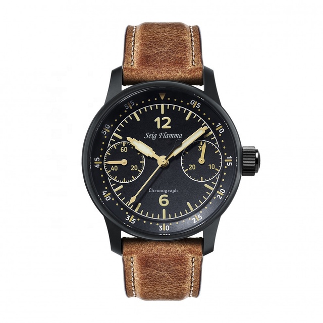 Luxury Pilot Chronograph Mechanical Movement Watch 5ATM Waterproof High Quality Sport Man Wrist Watch Custom Logo