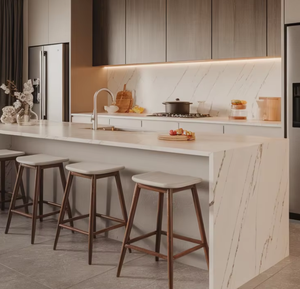 Ensemble d'armoires de cuisine Vermonhouzz en bois clair, personnalisable, gain de place, rangement intégré avec tiroirs, durable pour appartement, café - Product Image 5