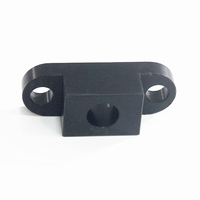 Fraiseuse cnc 5 axes mini fabrication en aluminium personnalisée anodisé noir petits blocs fraisés