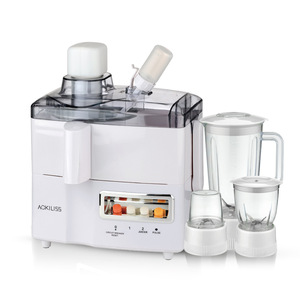 <b>Electric</b> Plastic 4-in-1 Food Processor & <b>Juicer</b> with Low Noise Function for Household Fruit and Vegetable Blending - Product Image 2