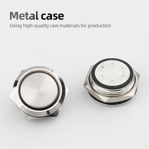 IP67 không thấm nước 22 Mét thép không gỉ Flat Head kim loại push button chuyển thang máy momentary chuông cửa Thiết bị chuyển mạch với không có ánh sáng - Product Image 3