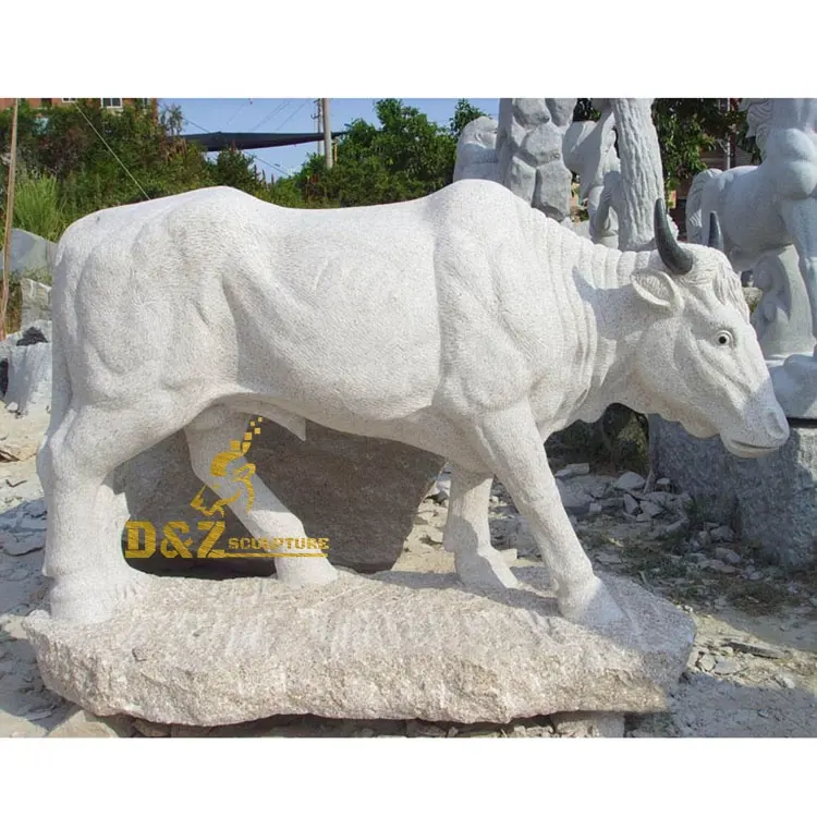 Yüksek kaliteli canlı hayvanat bahçesi hayvan dekorasyon yaşam boyutu doğal beyaz mermer keçi heykel
