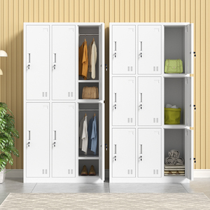 Phòng thay đồ <span class=keywords><strong>6</strong></span> cửa kim loại tủ khóa phòng tập thể dục bệnh viện quần áo thép tủ khóa tủ nhân viên tủ quần áo thép cho trường học - Product Image 5