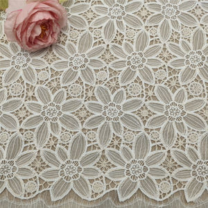 Multiple Process Mesh Cording Embroidery Lace Fabric With Plied Yarn for Wedding Evening Dresses - Product Image 2