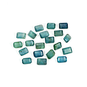 20ชิ้นล็อตสีเขียวธรรมชาติฟลูออไรต์6x4มม. ตัดแปดเหลี่ยม16เซนติเมตรอัญมณีหลวมได้รับการรับรองของแท้ - Product Image 1