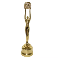 Vente chaude créatif simple portrait trophée en métal personnalisé danse musique concours résine décorations en métal