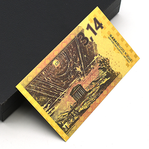 Billet de banque en feuille d'or Pi 3.14 Archimède, objet de collection – Édition limitée du 250e anniversaire des États-Unis, 12,5x7cm, cadeau artistique et scientifique original - Product Image 4