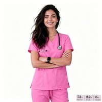 Blouse de travail ergonomique extensible Victoria pour infirmières et chirurgiens, modèle Calgary, 48001, uniformes en rayonne