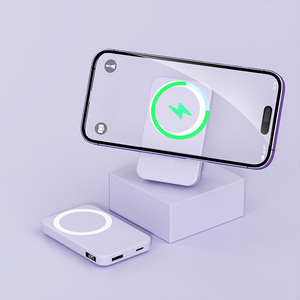 Từ không dây cầm tay ngân hàng điện <span class=keywords><strong>5000mAh</strong></span> Điện thoại di động ngân hàng đứng sạc Loại-C - Product Image 4