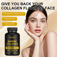 Complément de beauté au collagène hydrolysé sous marque privée, capsules anti-rides pour adultes, 60 unités, soutien immunitaire, petite production