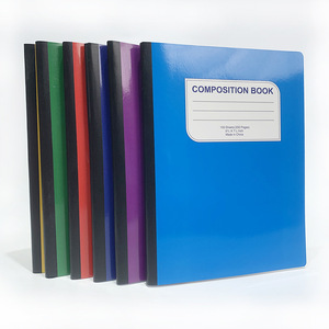 Fábrica de China 9 3/4X7 1/2 pulgadas Cuadernos de composición de reglas universitarias Libro de composición de mármol colorido 100 hojas/200 páginas - Product Image 1