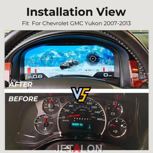 หน้าปัดดิจิตอลสำหรับรถยนต์ GMC Chevrolet Silverado Tahoe Suburban Yukon ปี 2007-2013 ขนาด 15.1 นิ้ว มาตรวัดความเร็ว ชุดหน้าปัดเรือนไมล์ - Product Image 6