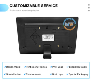 หน้าจอแสดงโฆษณาป้ายดิจิตอล LCD ใช้แบตเตอรี่ขนาดเล็ก10นิ้วสำหรับซูเปอร์มาร์เก็ต - Product Image 3