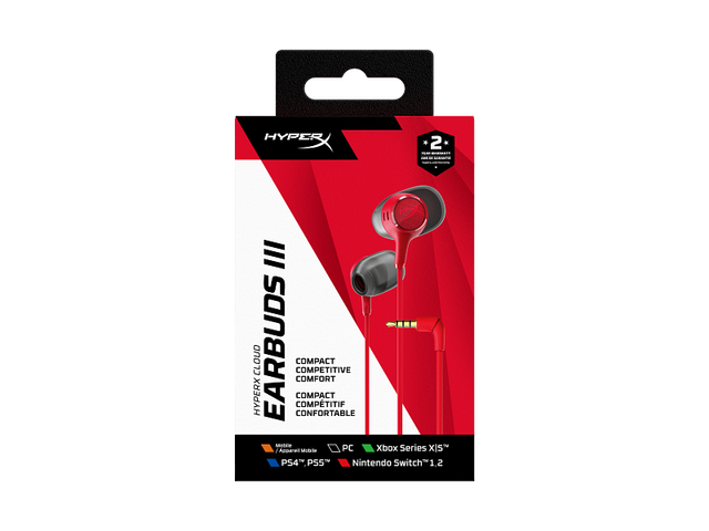 HyperX Cloud Earbuds III 3 Gaming Earphone With Mic Immersive Wired In-game Audio In-Ear Headphone for PS4 PS5 Xbox Series