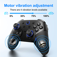 Manette de Jeu Honcam avec 2 Boutons C Arrière, Poignée en Caoutchouc, Joystick Hall, Filaire, Bluetooth, et Sans Fil 2.4G pour NS2, PC et Mobile
