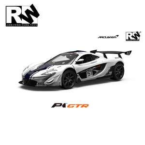 RW JFY Fabrica un juguete con licencia de Fórmula 1, modelo McLaren <span class=keywords><strong>GTR</strong></span>, escala 1/32, coche de carreras de metal para niñas. - Product Image 1