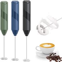 Nouvelle tendance : mini mousseur à lait électrique portatif en plastique, écologique, mousseur à café portable, support, mélangeur automatique pour thé et café