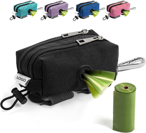 Porte-sacs à crottes de <span class=keywords><strong>chien</strong></span> personnalisé, distributeur de sacs à crottes de <span class=keywords><strong>chien</strong></span> et porte-gâteries pour sacs à déchets pour animaux de compagnie et accessoires de promenade, porte-sacs à crottes - Product Image 1