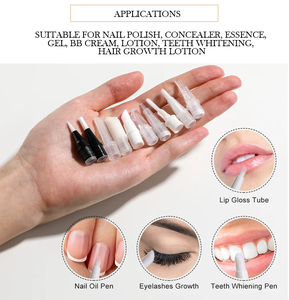 Cổ Phiếu Bán Buôn Rỗng Nhựa Mỹ Phẩm Bút Container 2Ml 3Ml Công Suất Cho Son Bóng Bao Bì Bấm Và Con Dấu Thiết Kế Với Bàn Chải Cap - Product Image 2