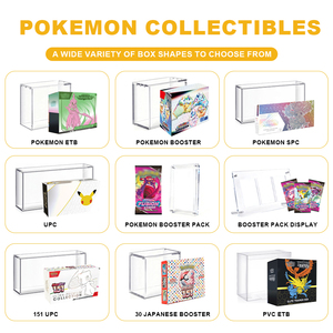 Elite Trainer Case Acrylendoos met Magnetische Deksel Beschermer Trading Card Display Box voor Pokémon Transparante Acryl ETB Booster Box - Product Image 4