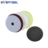 EVERTOOL Groothandel Auto Polijstpads 6 pouces 3 Step Afgeschuinde Wassende Schuim Polijsten Pads Auto Detaillering