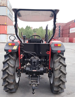 YTO504 50HP Tracteur pour l'agriculture avec chargeur frontal et motoculteur arrière